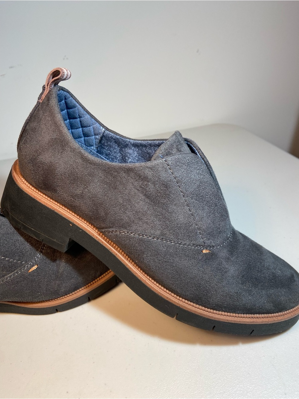 Dr. Scholl’s Gray Suede Slip-On Loafers SZ 6 - Picture 12 of 12